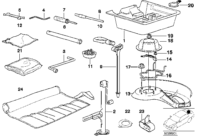 1995 BMW 318ti Spark Plug Wrench Diagram for 71111180680