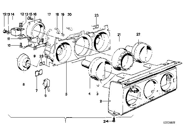 1981 BMW 528i Fillister Head Screw Diagram for 07119907616