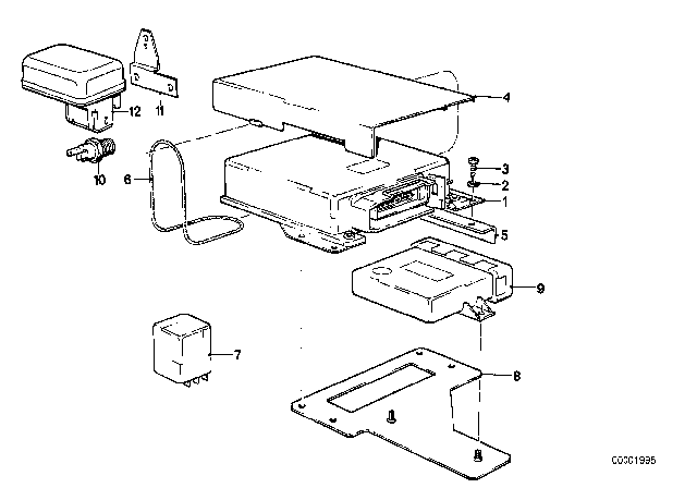 1986 BMW 535i Control Unit Diagram