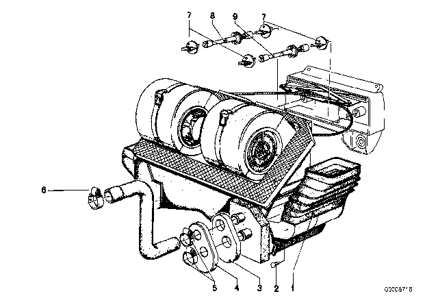 1979 BMW 528i Control Shaft / Connection Piece Diagram