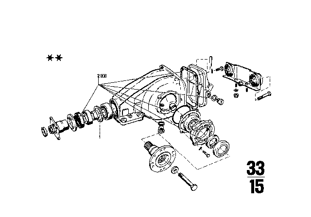 1971 BMW 2002 Differential - Spacer Ring Diagram 3
