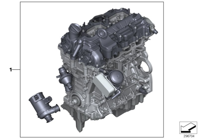 2013 BMW 328i Short Engine Diagram