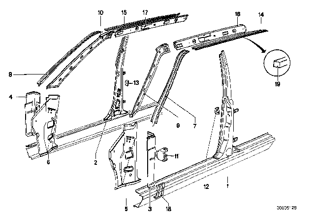 1980 BMW 528i Locker Plate Left Diagram for 51211851493