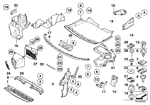 2008 BMW Alpina B7 Seal, Front Right Air Duct Diagram for 51717147506