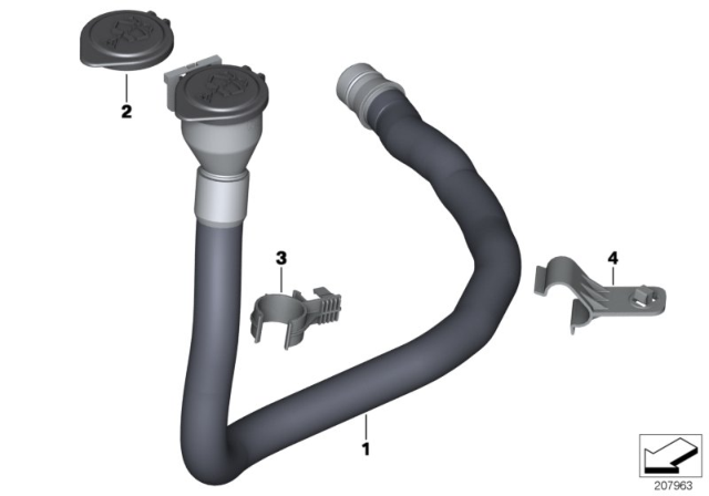 2013 BMW M3 Filler Pipe, Wash Container Diagram