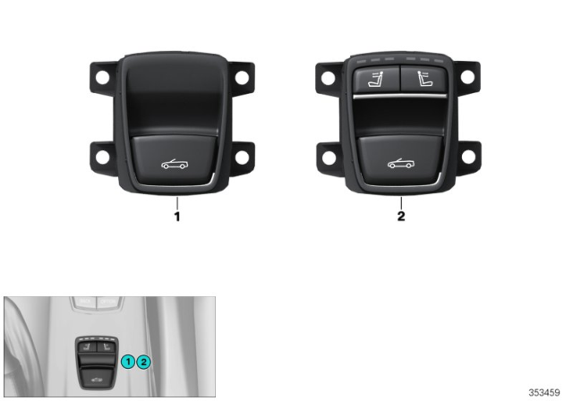 2018 BMW 440i Switch, Soft Top, Neck Warmer Diagram