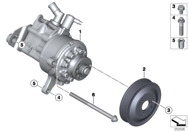 2015 BMW 535d Hydraulic Pump Diagram
