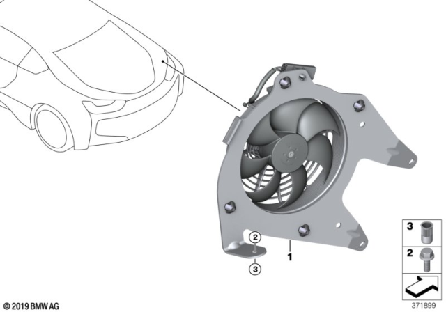 2020 BMW i8 Coupe(I12) Additional Fan Diagram