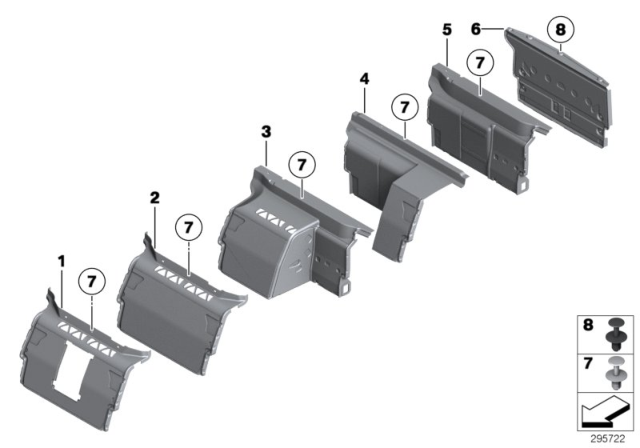 2012 BMW 760Li Trim Panel, Trunk Partition Diagram for 51479116147