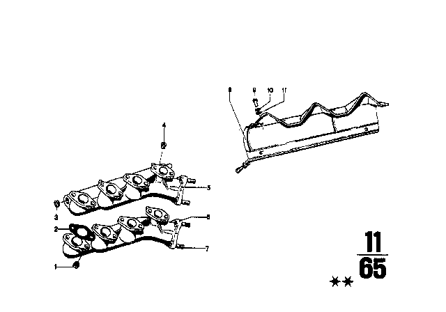 1969 BMW 1602 Exhaust Manifold Diagram
