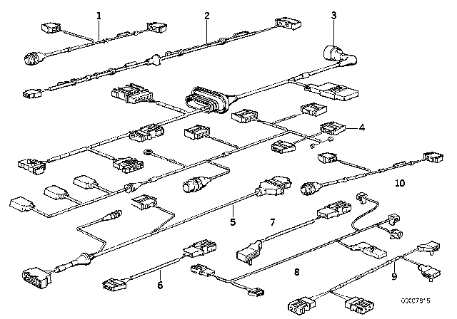 1993 BMW 740i Wiring Sets Diagram 1