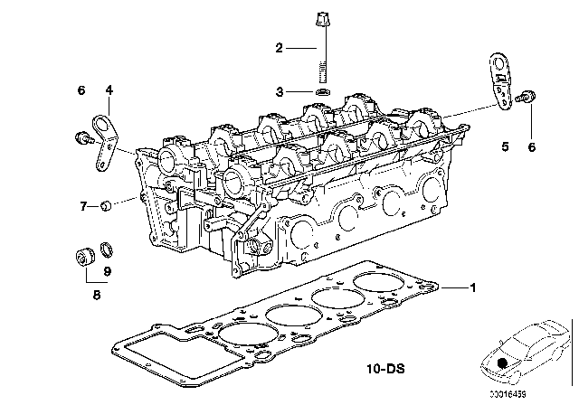 1998 BMW 540i Cylinder Head & Attached Parts Diagram 2