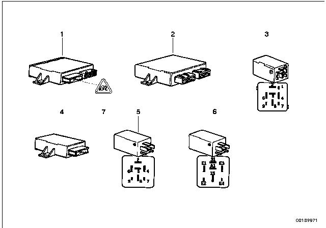 1992 BMW 325i Plug Housing Diagram for 61131378141