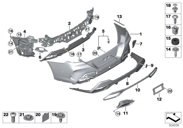 2020 BMW M850i xDrive Gran Coupe PROTECTIVE FILM, REAR BUMPER Diagram for 51127489921