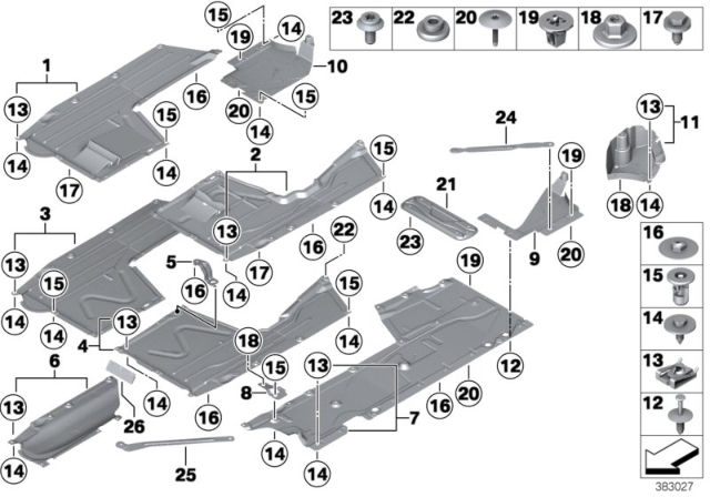 2019 BMW M240i xDrive Underfloor Coating Diagram