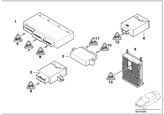 2005 BMW X3 Socket Housing Diagram for 61138364828