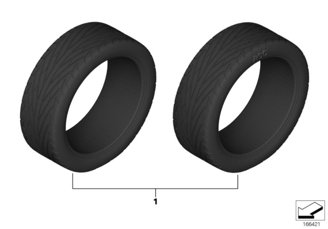 2015 BMW X3 Summer Tires Diagram