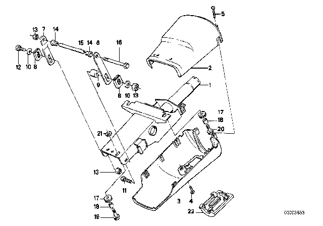 1987 BMW 535i Screw, Self Tapping Diagram for 32311158355