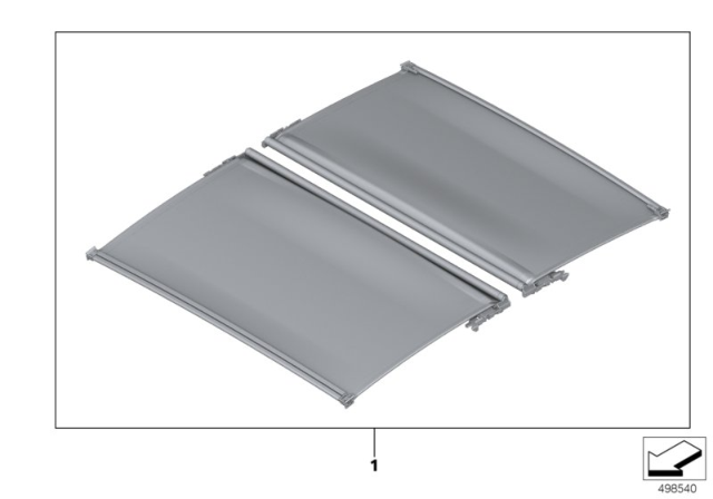 2020 BMW M850i xDrive Gran Coupe ROLLER BLIND, ALCANTARA Diagram for 54107994618