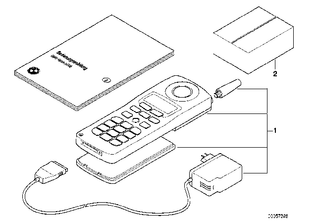 2000 BMW 750iL Handset Diagram for 84111470250