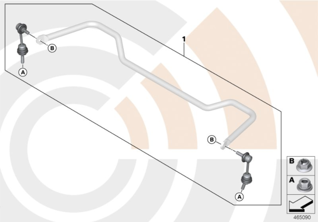 2014 BMW X6 Repair Kit, Anti-Roll Bar Links Diagram 2