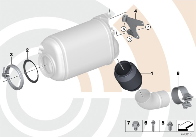 2015 BMW 740Ld xDrive Sedan(F02) Decoupling Element Diagram 1