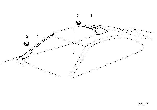 1995 BMW 850CSi Interior Trim Lateral Diagram