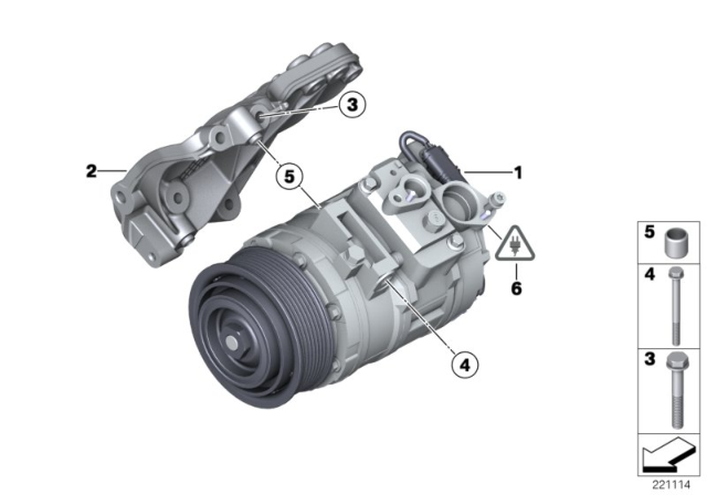 2011 BMW X3 Rp Air Conditioning Compressor Diagram