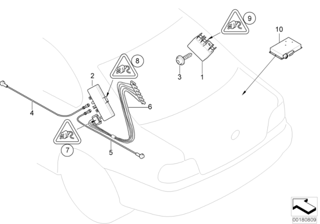 2003 BMW 330Ci Trap Circuit Diagram for 65248380944