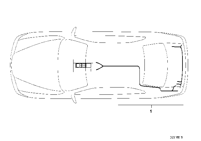 1997 BMW 750iL Tranceiver Kit Diagram for 82111469960