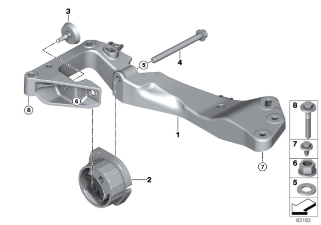 2015 BMW 228i xDrive Gearbox Suspension Diagram