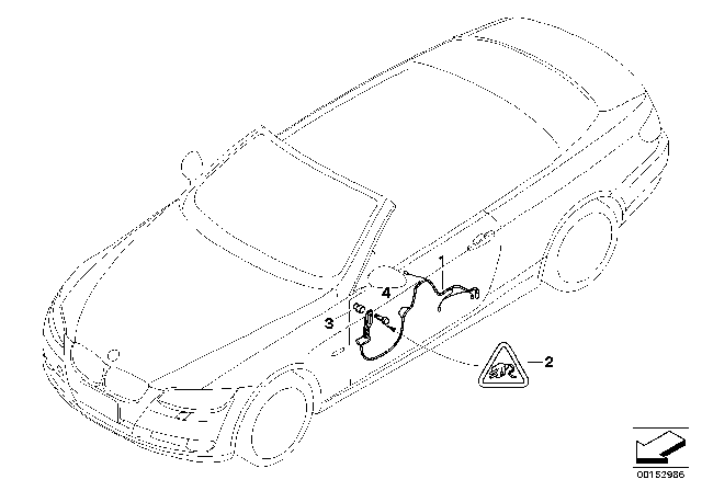 2009 BMW M3 Door Cable Harness Diagram