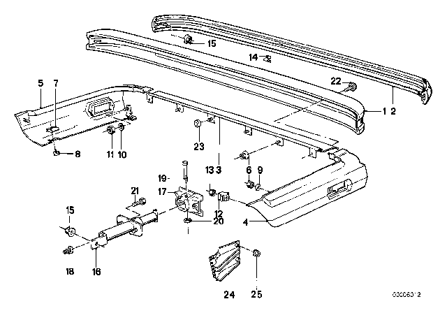 1989 BMW 325is Screw Diagram for 51121843029