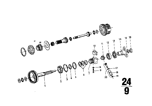 1973 BMW 2002 O-Ring Diagram for 24121630285