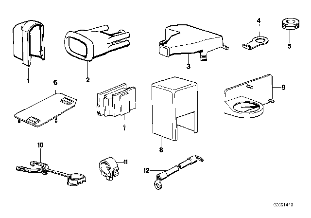 1979 BMW 733i Cable Covering Diagram
