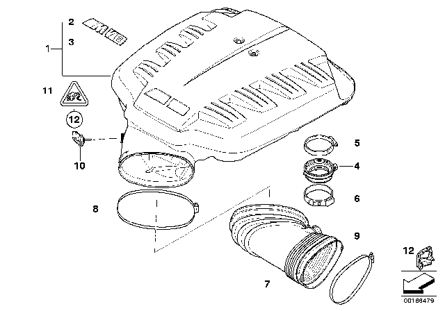 2008 BMW M3 Intake Manifold System Diagram