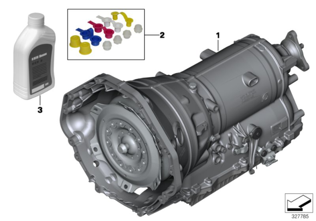 2014 BMW 550i Automatic Transmission GA8HP70Z Diagram