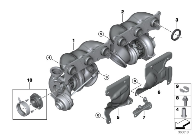 2009 BMW 535i Turbo Charger Diagram