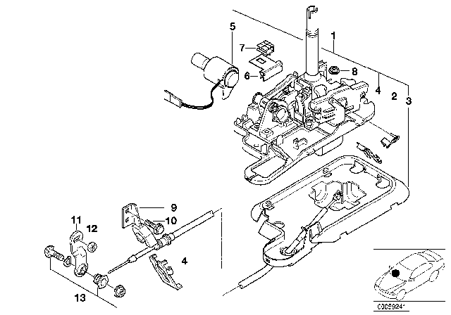 1999 BMW 323i Cable Noise Absorbing Diagram for 25161422981
