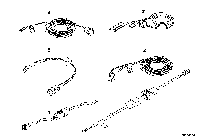 2011 BMW X5 M Repair Cable, Airbag Diagram