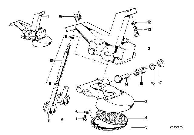 1986 BMW 528e Oil Pump Diagram for 11411273080