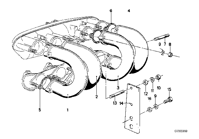 1977 BMW 320i Intake Manifold System Diagram 1