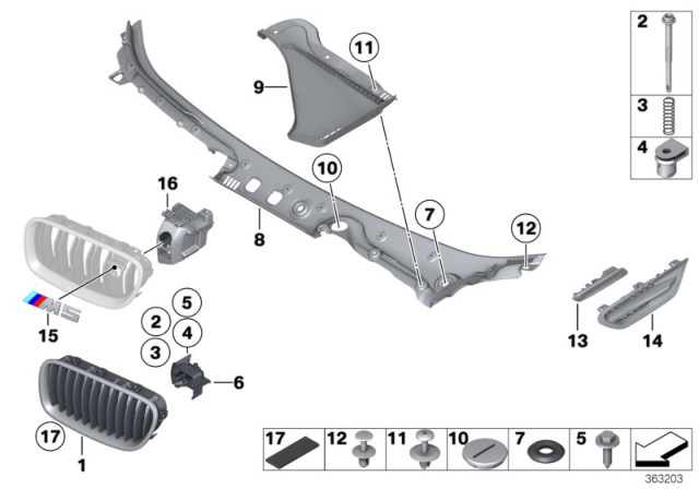 2015 BMW M5 Support Diagram for 51137226626