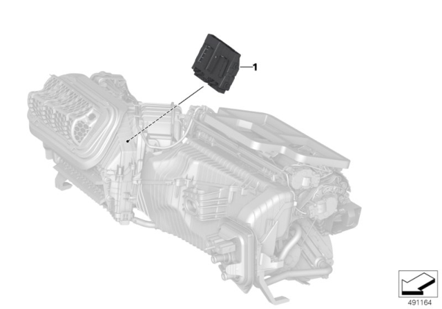 2020 BMW Z4 Control Unit Air Conditioning System Diagram