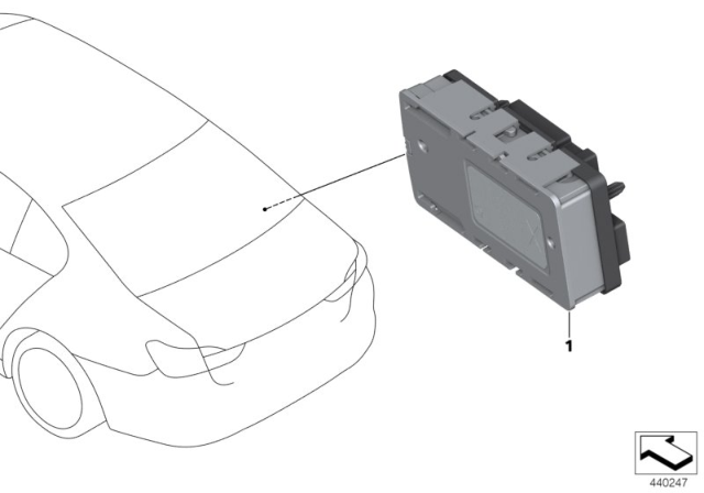 2018 BMW Alpina B7 Power Distribution Box, Lin Module Diagram for 61356802461