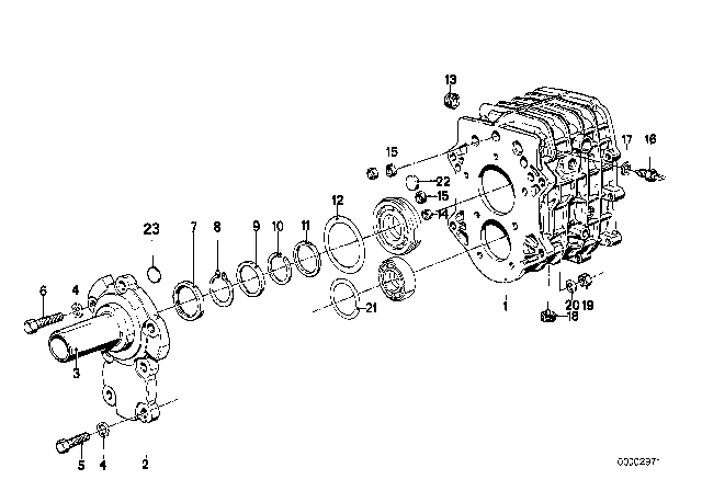 1988 BMW M3 Housing & Attaching Parts (Getrag 265/6) Diagram