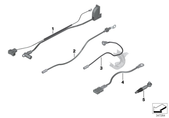 2014 BMW X1 Repair Cable, B+ Diagram