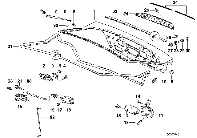 1999 BMW 318ti Connection Rod Diagram for 51248146322