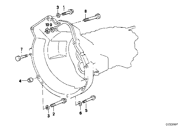 1996 BMW 328is Gearbox Mounting Diagram