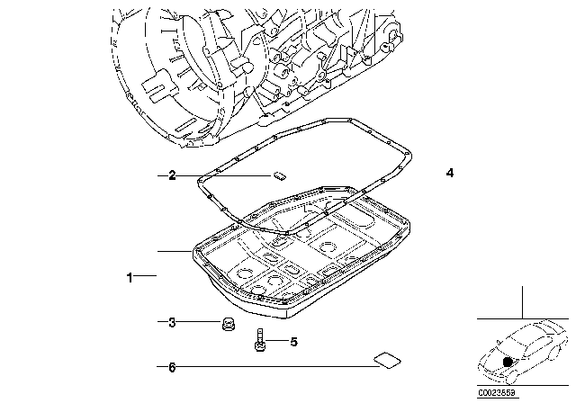 2003 BMW Z4 Screw Plug Diagram for 24117507555